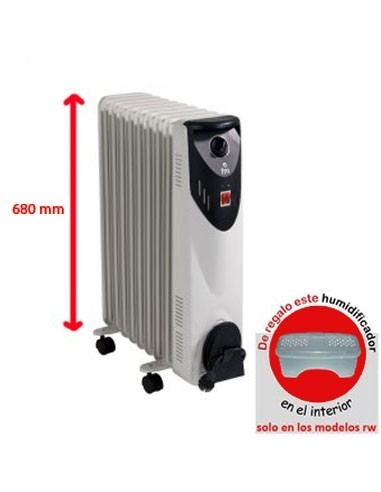 Radiador RW 20 FM eléctrico 2000w medida estándar, Inicio