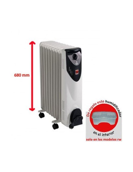 Radiador RW 20 FM eléctrico 2000w medida estándar, Inicio